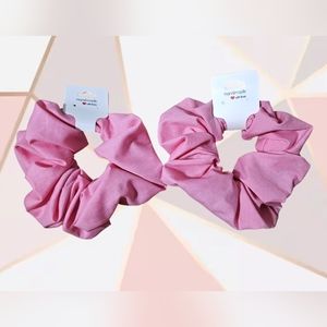 Light pink handmade Scrunchies